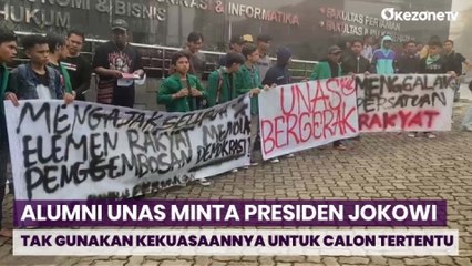 Alumni Unas Gelar Aksi Damai, Minta Presiden Jokowi Tak Gunakan Kekuasaannya untuk Calon Tertentu