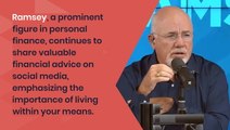 Dave Ramsey Says 'If You're Having Financial Issues, The Only Time You Should See The Inside Of A Restaurant Is If You're Working There'