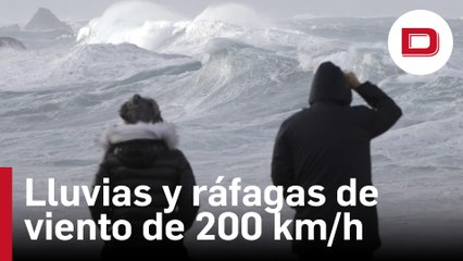 La borrasca Karlota deja cerca de 700 incidencias en Galicia por lluvias y ráfagas de viento de 200 km/h