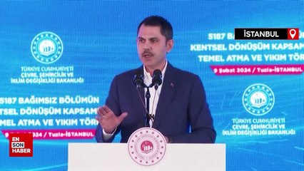 Murat Kurum: İstanbul'u ihmalkarlıktan, iş bilmezlikten koruyacağız