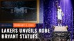 ‘Leave a legend’: Lakers unveil first of 3 Kobe Bryant statues