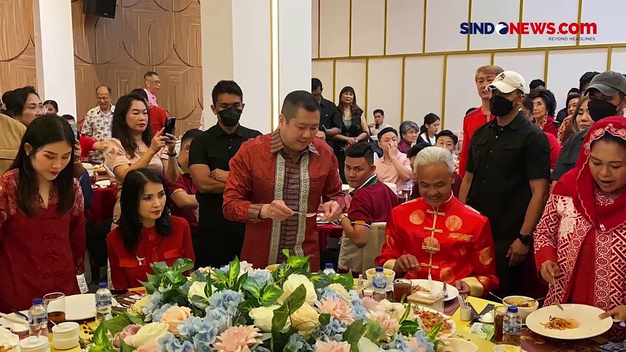 Momen Hary Tanoesoedibjo Dan Ganjar Pranowo Dinner Imlek, Sajikan Hidangan Khas Yee Sang