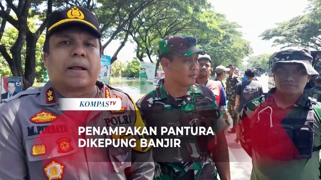 Jalur Pantura Demak Banjir Arus Lalu Lintas Dialihkan