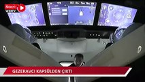 Türkiye'nin ilk astronotu Gezeravcı'nın da içinde yer aldığı Ax-3 ekibi Dragon kapsülünden çıkarıld