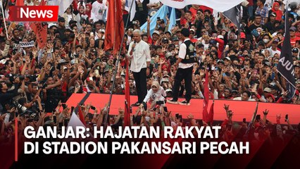 Ganjar Ungkap Hajatan Rakyat di Stadion Pakansari Pecah, Ini Realitas Dukungan Rakyat