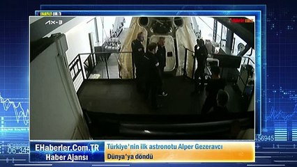 Türkiye'nin ilk astronotu Alper Gezeravcı Dünya'ya döndü