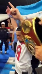 Así fue la eufórica celebración de Teófimo López