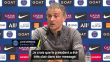 Luis Enrique sur le Parc des Princes : "Le président a été très clair"