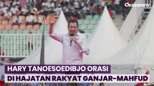Orasi di Hajatan Rakyat, Hary Tanoesoedibjo: Ganjar-Mahfud Punya Integritas dan Berani Berantas Korupsi