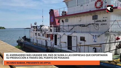 Acon Timber exportará desde el puerto de Posadas “Es un gran reconocimiento que empresas de afuera apuesten por nuestra logística fluvial”