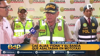 Cae alias 'Fiona' y su banda en SJM: usaban mototaxi para asaltar solo a mujeres