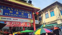 4K China town walking tour Kuala Lumpur Malaysia