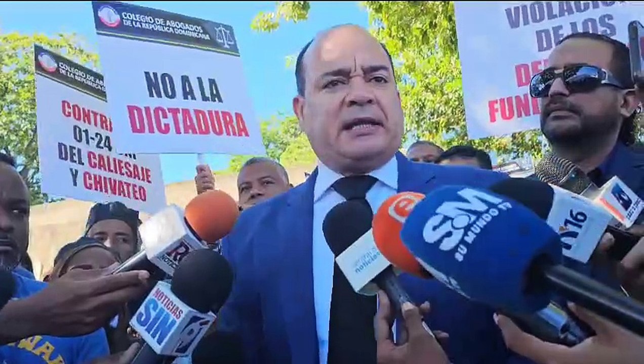 Declaraciones de Miguel Surun Hernández durante marcha de hoy