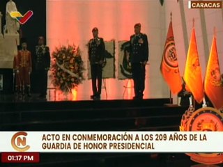 Conmemoran los 209 años de la Guardia de Honor Presidencial con entrega de condecoraciones