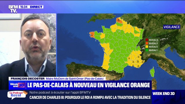 Pas-de-Calais en vigilance crues: Je pense aux habitants qui vont encore passer une nuit la peur au ventre , réagit François Decoster (maire Modem de Saint-Omer)