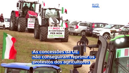 Agricultores italianos divididos quanto às reivindicações