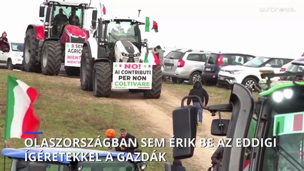 Az EU ígéretei ellenére folytatódtak a gazdatüntetések Olaszországban is