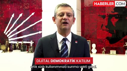 CHP Genel Başkanı Özgür Özel, 'Dijital Demokratik Katılım' uygulamasını tanıttı