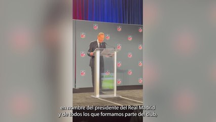 Discurso de Butragueño tras anunciar el acuerdo entre el Real Madrid y la NFL