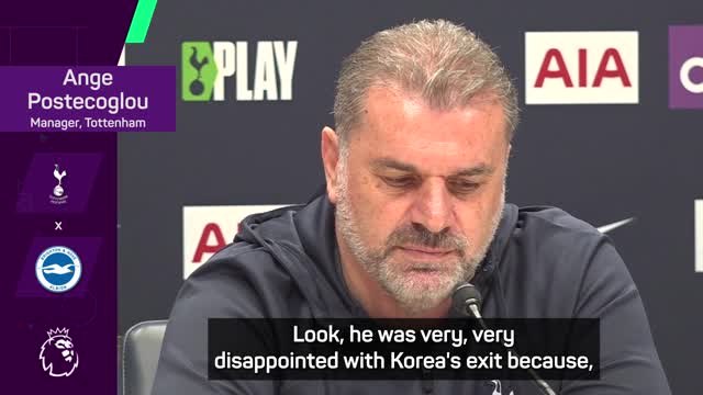 Postecoglou says Son keen to make swift return against Brighton