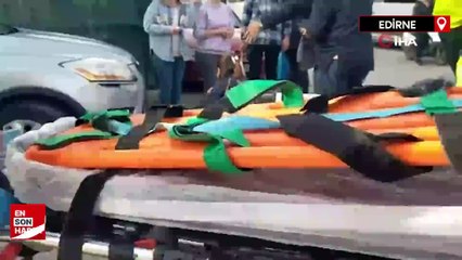 Edirne'de kazada yaralan arkadaşını bırakıp kaçtı