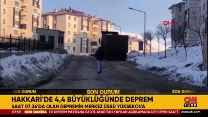 Son dakika... Hakkari'de 4.4 büyüklüğünde deprem!