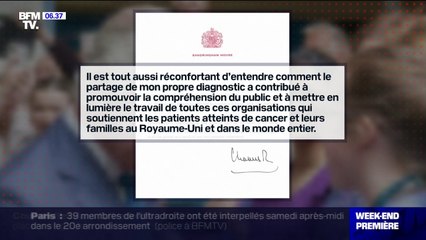 Charles III publie son premier message depuis l'annonce de son cancer dans lequel il "remercie" les Britanniques