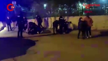 Şişli'de iki grup arasında çıkan kavgada bir polis yaralandı