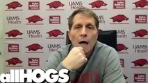 WATCH: Razorbacks' coach Eric Musselman on  Brazile's Status, Davis' Return