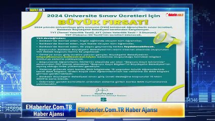 Başkan Yılmaz, Sınav Giriş Ücretlerini Ödemeye Başlıyor
