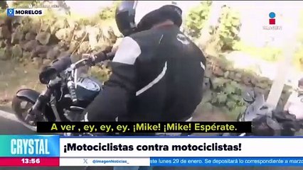 Motociclistas se enfrentan en Morelos