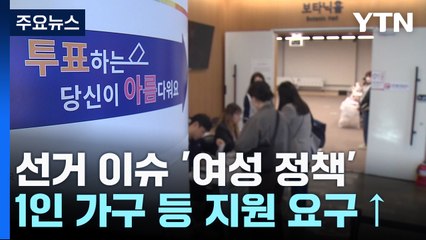 여성 절반, 남성 1/3만 "여성정책 고려"...양성정책 바래 / YTN