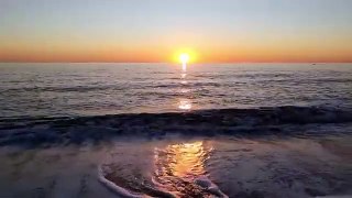 Amazing Nature  _ Sea Waves _ Sunrise