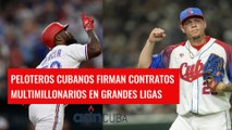 Peloteros cubanos firman contratos millonarios en Grandes Ligas