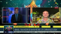 Brasil: En Salvador de Bahía se realizaron las tradicionales marchas como parte del carnaval 2024
