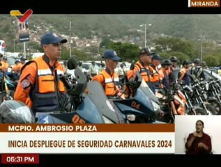 Miranda | Funcionarios se despliegan para garantizar la paz en los Carnavales 2024 en mcpio Plaza