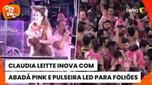 Carnaval 2024: foliões usam pulseira de LED em bloco de Claudia Leitte