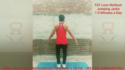 ❌ JUMPING JACKS ✔️ Best FAT LOSS Workout at Home #heermlgangaputra #naturalbodybuilding