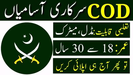 COD Jobs 2024 | How To Apply COD Hawalian Jobs