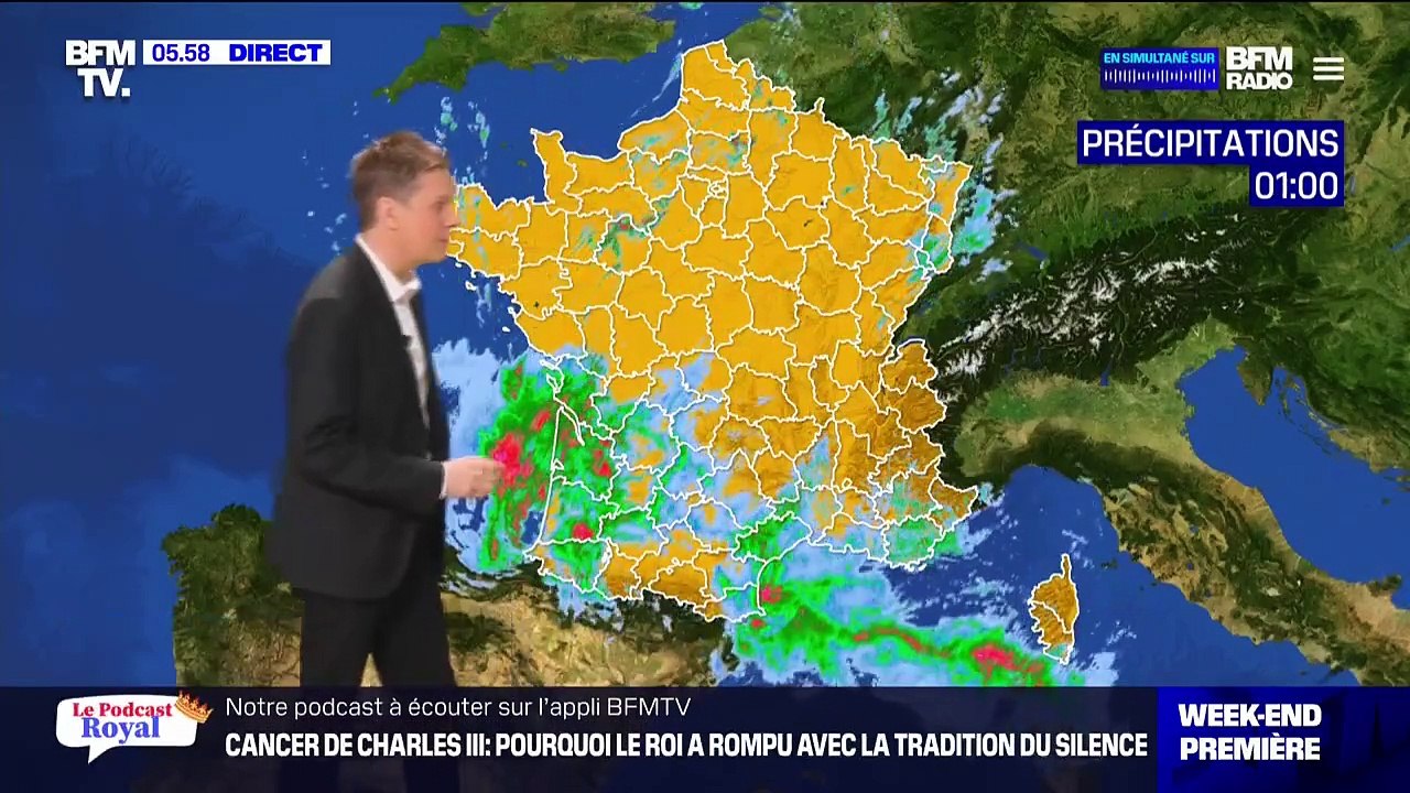 Des températures élevées pour la saison et des pluies abondantes attendues sur une partie du pays ce samedi