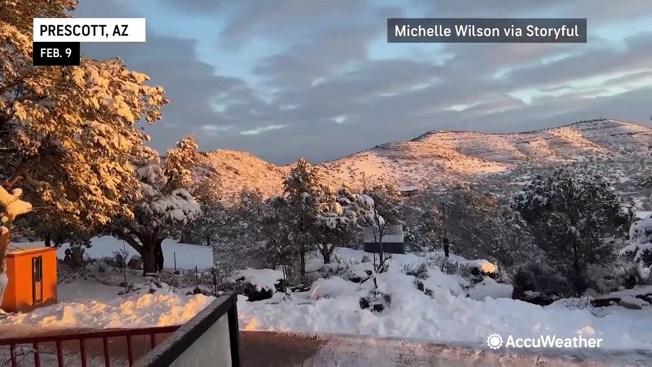 Snow blankets the Southwest