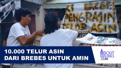 SUMBANGAN 10.000 TELUR ASIN WARGA BREBES UNTUK PESERTA KUMPUL AKBAR ANIES-MUHAIMIN DI JIS