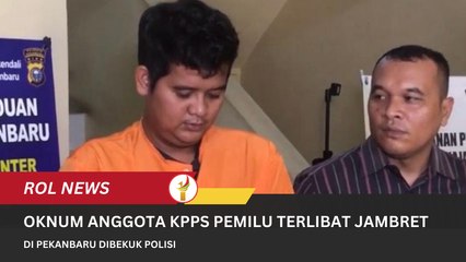 Oknum Anggota KPPS Pemilu Terlibat Jambret Di Pekanbaru Dibekuk Polisi