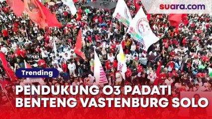 Kampanye Terakhir, Pendukung Ganjar-Mahfud Padati Benteng Vastenburg Solo