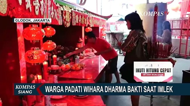 Begini Suasana Perayaan Tahun Baru Imlek di Wihara Dharma Bhakti Jakarta