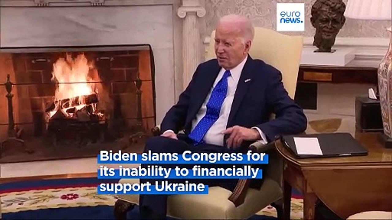 Russian drone strike on Kharkiv, Biden slams lack of US aid, Ukraine's new military commander