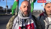 İstanbul'dan Ankara'ya Filistin'e özgürlük için yürüyorlar: 270 kilometre geride kaldı