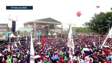 Momen Anak Wiji Thukul Baca Puisi di Depan Ganjar-Mahfud: Hanya Ada Satu Kata, Lawan!