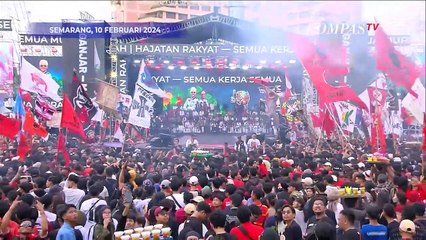 Begini Suasana Massa Kampanye Akhir Ganjar-Mahfud di Simpang Lima Semarang