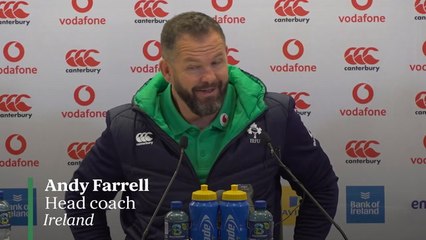 Ireland v Italy: Andy Farrell press conference